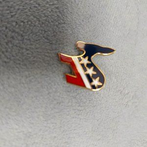 Patriotic Donkey Pin
